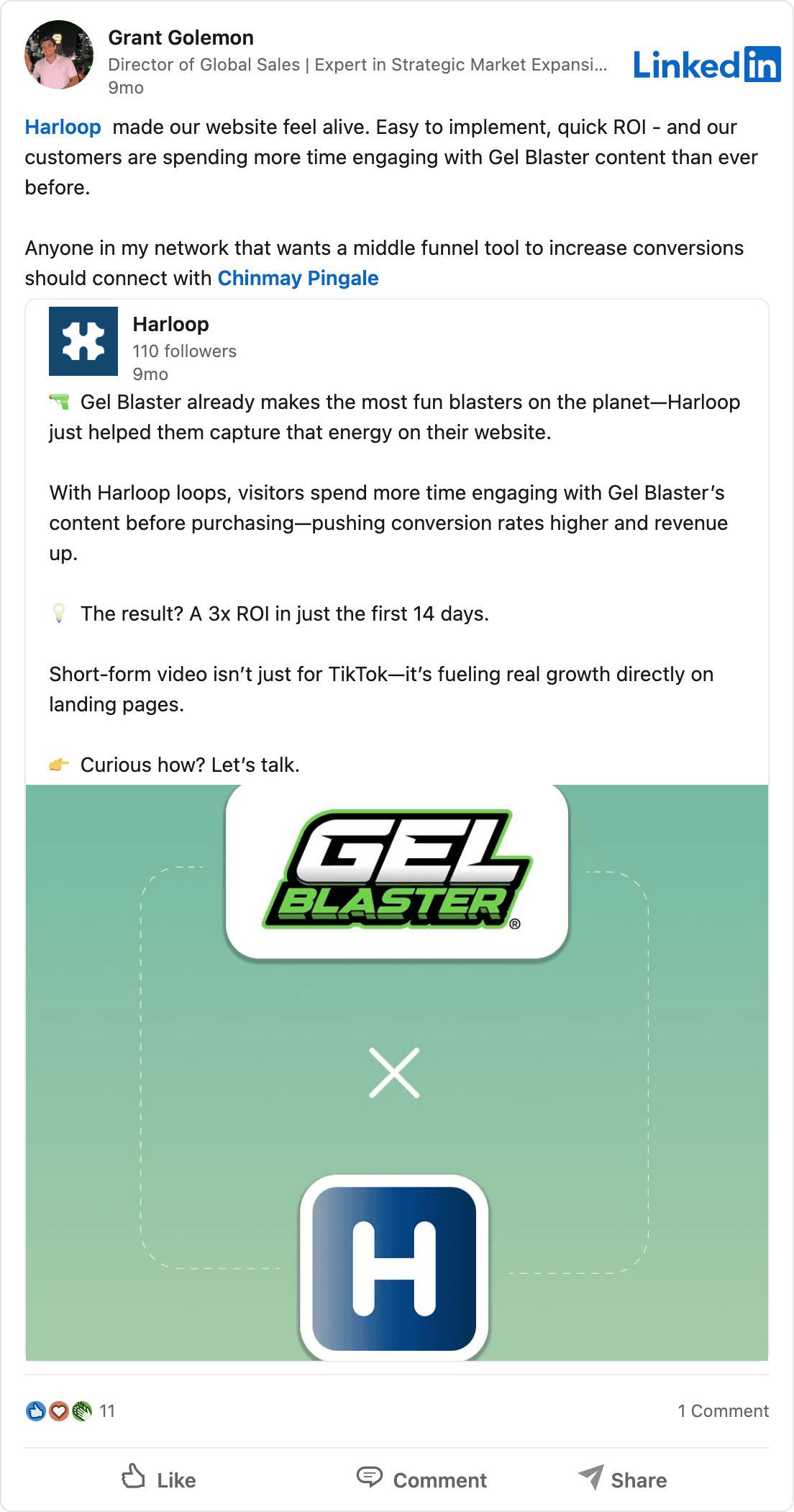 LinkedIn post by Grant Golemon